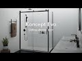 Kalia  koncept evo collection  sliding shower door