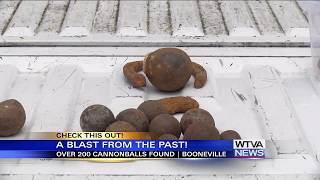 Booneville man finds more than 200 Civil War cannonballs on his property