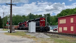Heavy Lumber & Rock Train, Train Struggles On Steep Grade, Cincinnati Eastern Railroad, Mt Orab Ohio