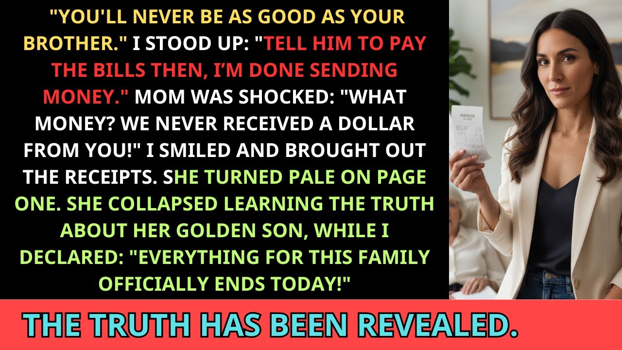 My Mom Mocked I’d Never Be as Good as My Brother — Then I Showed the Receipts