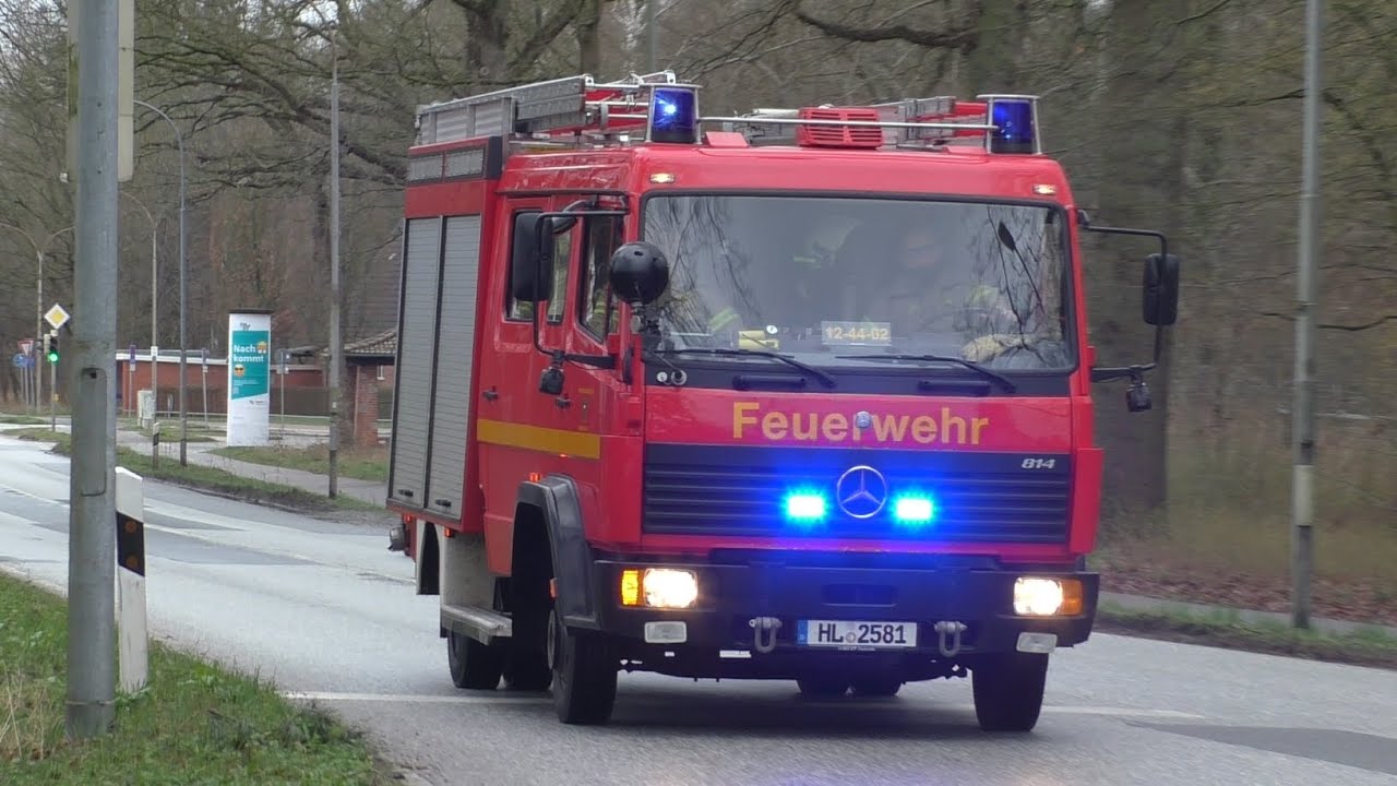 [ICAO-Notfallübung] Luftnotlage - Einsatzfahrten Feuerwehr und Rettungsdienst Lübeck