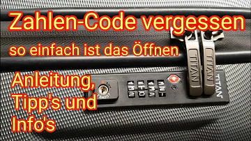 Was tun wenn Koffer Code vergessen?