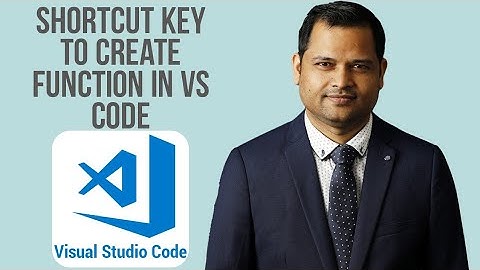 Keyboard shortcut key to create a function in vscode  for JS and typescript file