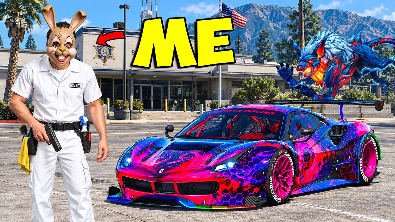 I Pretended to Be a Janitor to Steal Cars sa GTA 5