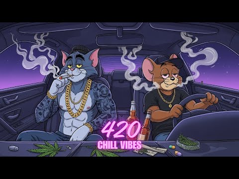 420 Smoke Vibes in Purple Haze | Chill Stoner Rap & Bluesy Hip-Hop Mix