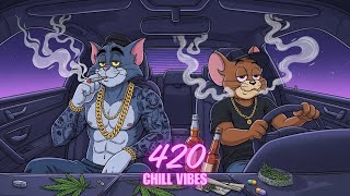 420 Smoke Vibes in Purple Haze | Chill Stoner Rap & Bluesy Hip-Hop Mix