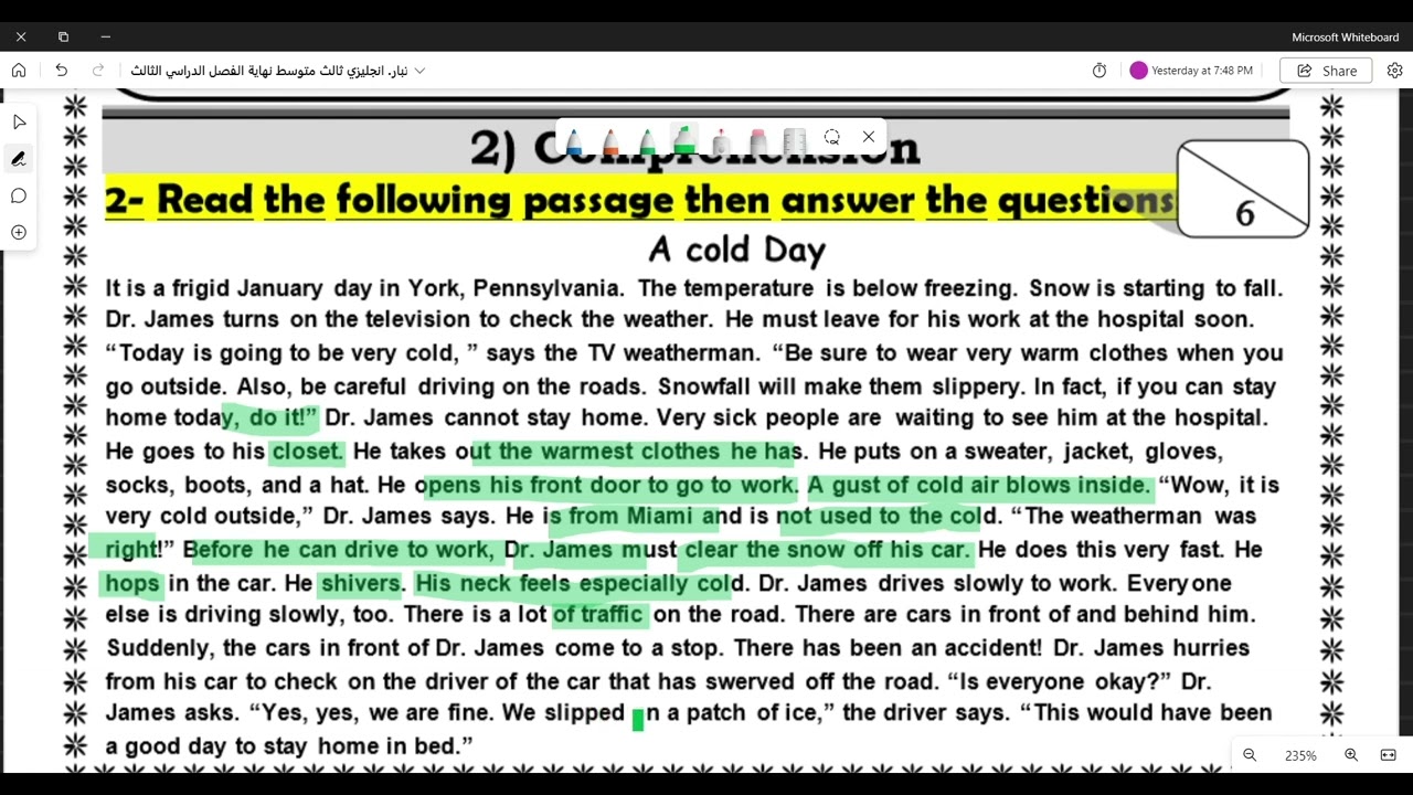 اختبار انجليزي ثالث متوسط نهاية الفصل الدراسي الثالث نموذج 1 و 2 و 3