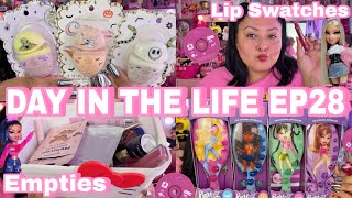 GIRLY DAY IN THE LIFE VLOG ft DOLLAR TREE HAUL, LA COLORS LIP SWATCHES, & MORE!🩷