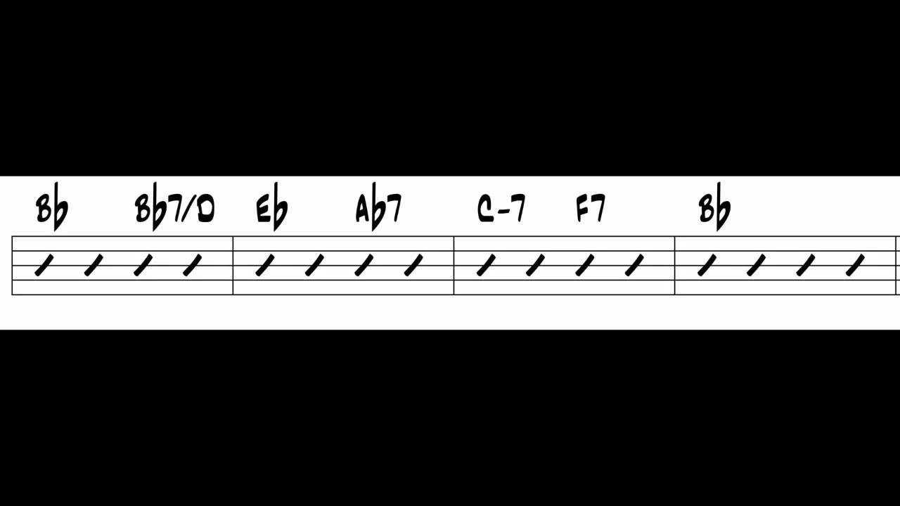 Rhythm Changes PlayAlong Track for bass players YouTube