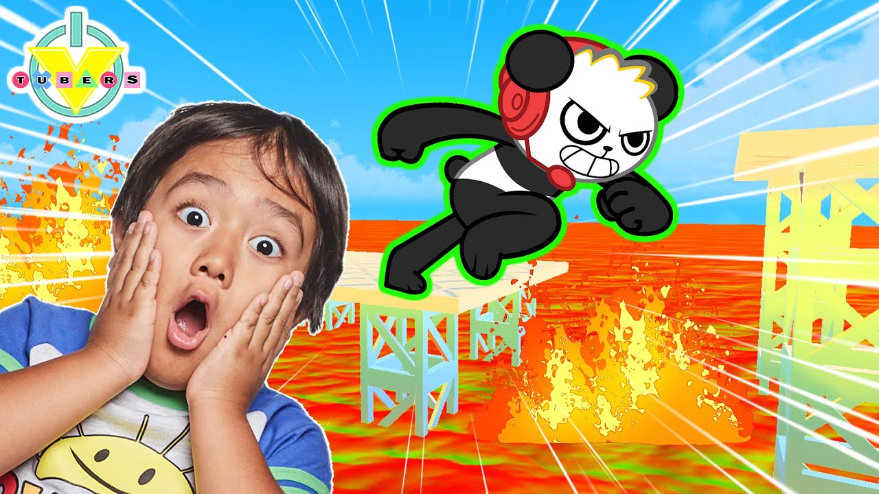 Ryan Plays Floor Is Lava In Roblox Let S Play Roblox Lava Ascension With Combo Panda Youtube - ryan playing roblox with combo