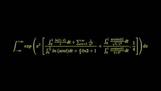The Greatest Monster Integral Very Interesting
