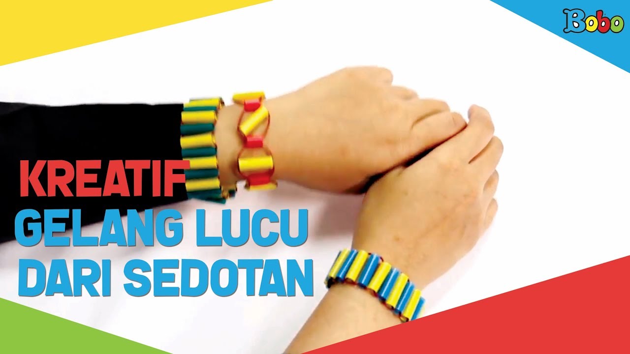 Kreatif Membuat Gelang Lucu Dari Sedotan Youtube