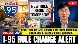 New I-95 Highway Rules Begin Tomorrow — Millions of Drivers Could Be Hit With Instant Fines!