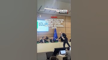 Georgia election chief doused in paint after divisive national vote