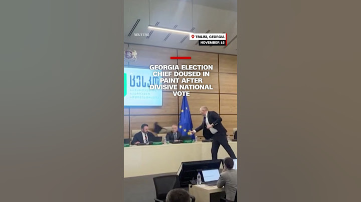 Georgia election chief doused in paint after divisive national vote