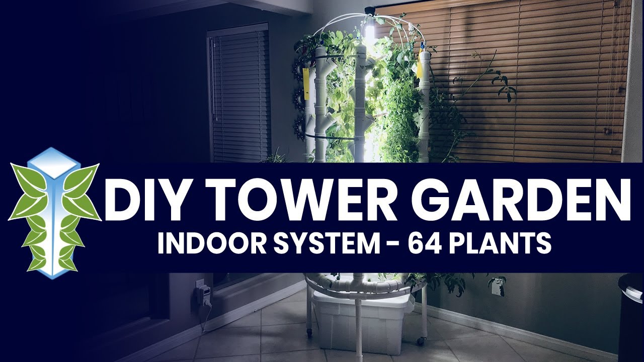 Closer Look DIY Indoor Tower Garden YouTube