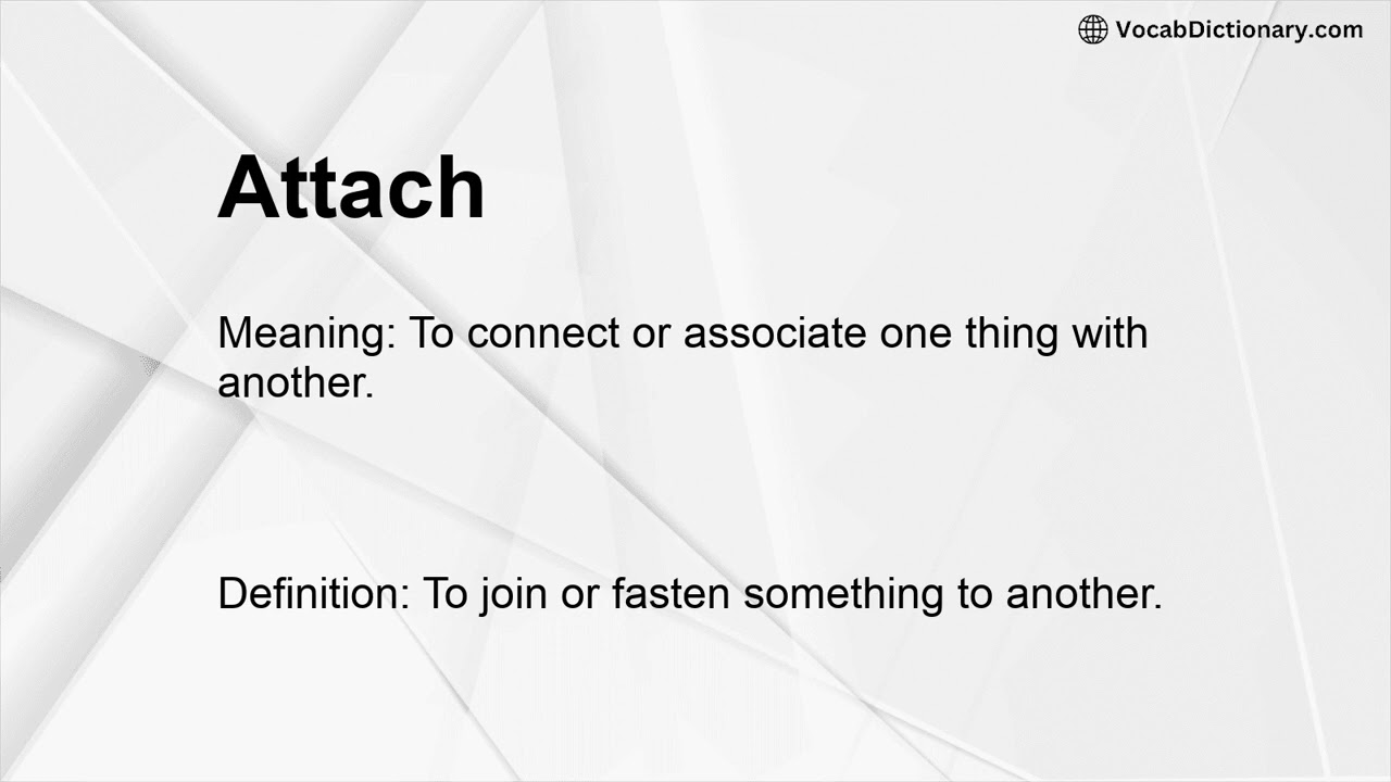 Attach Meaning