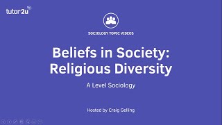 Religious Diversity | Beliefs in Society | A-Level Sociology