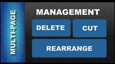 Xara Web Designer MX Premium 8 Tutorials - rearrange, delete and cut multiple pages Lesson 71