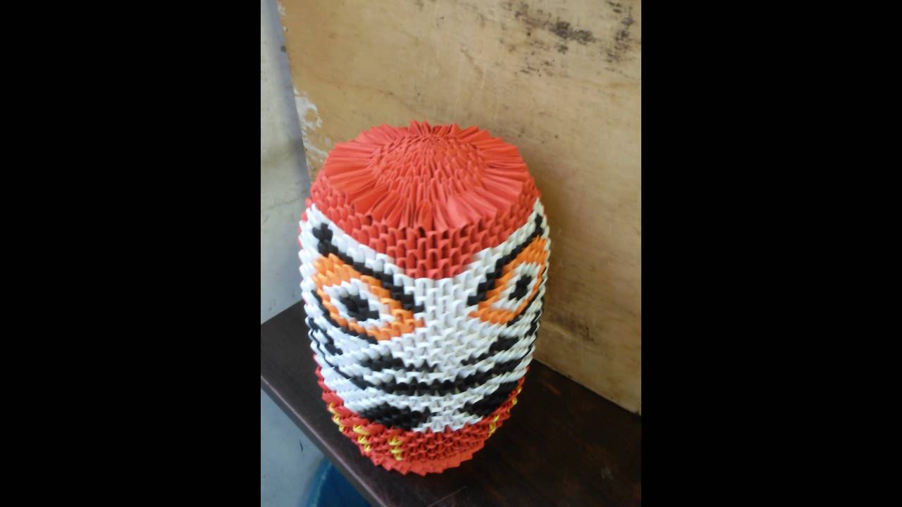 Max felici origami Daruma 3d