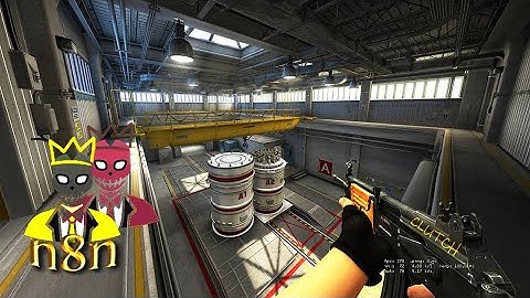 CS:GO - n8n - map NUKE - 1v5 - last second clutch - against CHEATERS team