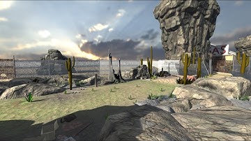 Desert Crossway Made in Unity3D with build in pipeline | Environments in Unity | Project By Arham