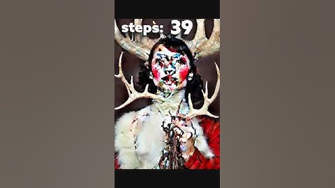 Bjork: Stable Diffusion using Google Colab Notebook Steps Timelapse Text Prompt in Description