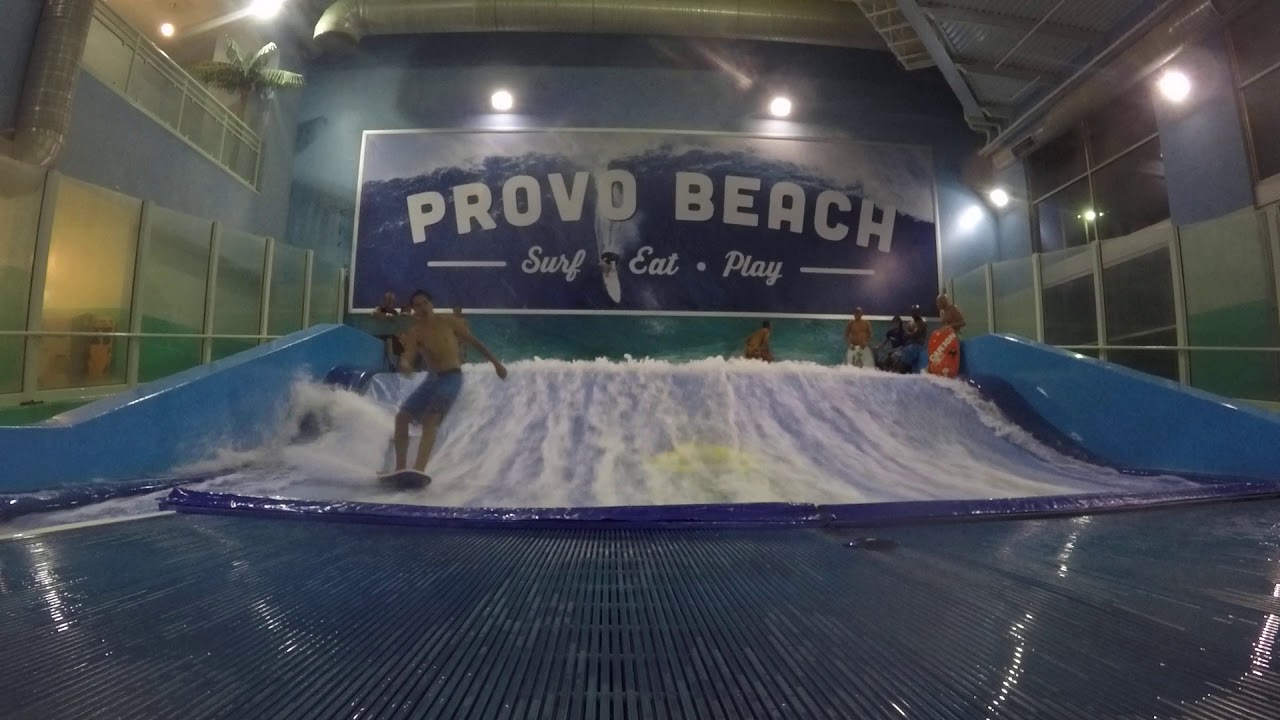 Provo Beach Utah FlowRider Indoor Surf Machine Shopping Center Pros