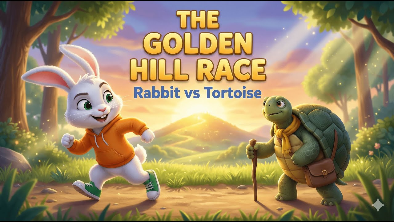 The Golden Hill Race | A Beautiful Moral Story for Kids 
