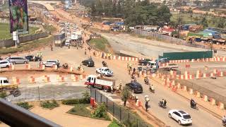 Kampala Flyover Project Progress: Aerial View Of Traffic Flow | Nsambya Interchange