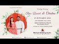 Kerala christian  wedding  rev david  christina  live  dhrisya wedding studio  2023