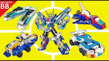 LEGO Combiner Sky Train Warrior ⚡️ Speed Build How to make a Robot Transformers 4in1 Sembo 103302