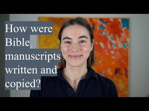 CHRISTIAN ANSWERS: How were Bible manuscripts written and copied?