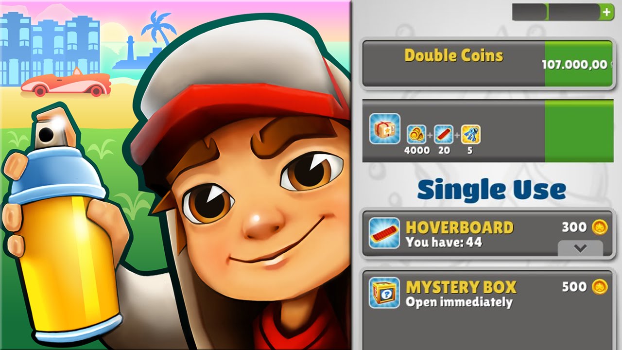 Como jogar com Personagem Invisível no Subway Surfers 