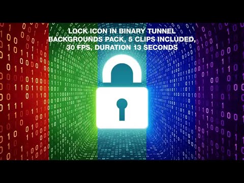 Lock In Binary Tunnel Backgrounds Pack Motion Graphics