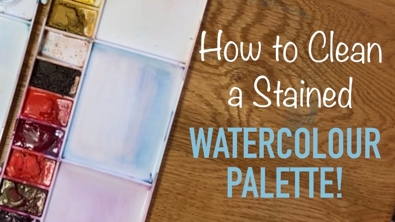 How to clean and refill a DIRTY watercolor pallet 