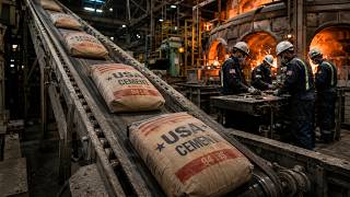 Inside the 2550°F Megafactory Tour | How Raw Stone Becomes Cement