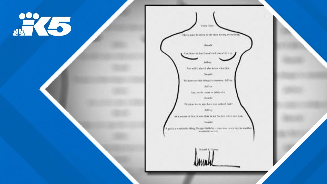 Trump note to Epstein that he denies writing is released by Congress