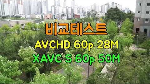 AVCHD, XAVC S comparison video