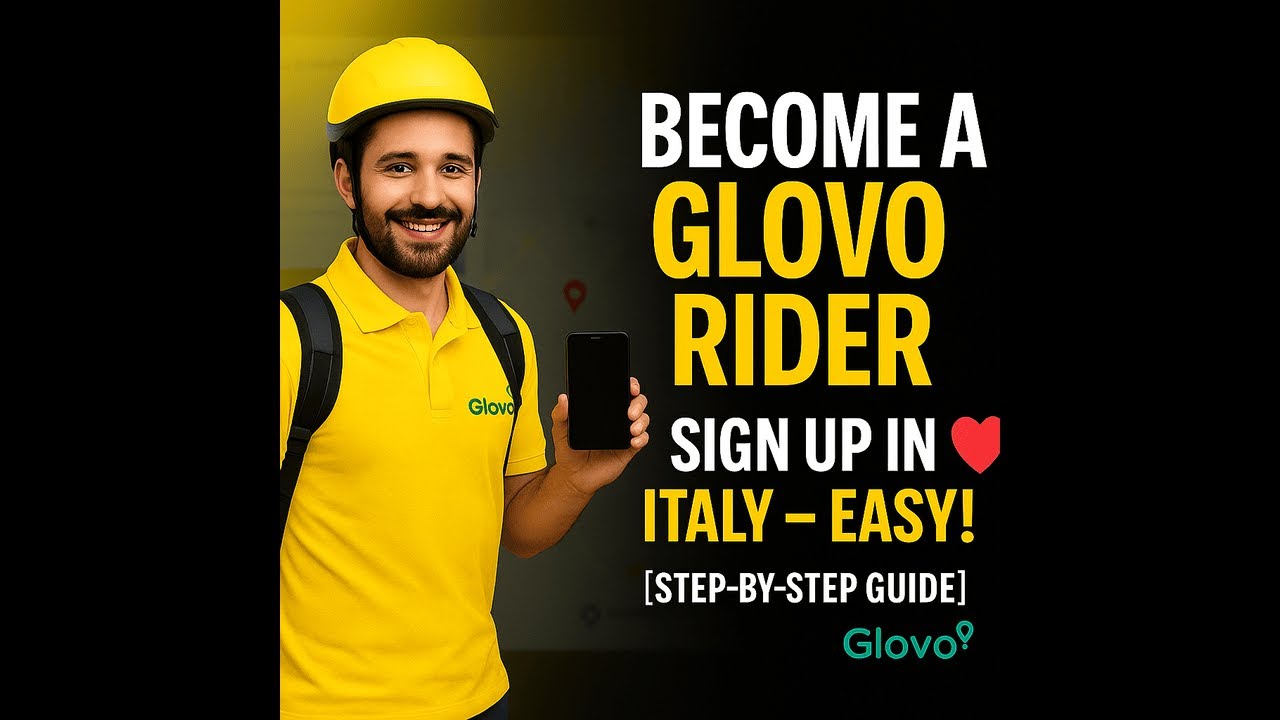How to Sign Up Glovo Rider ( courier ) Account in Italy Delivery Job