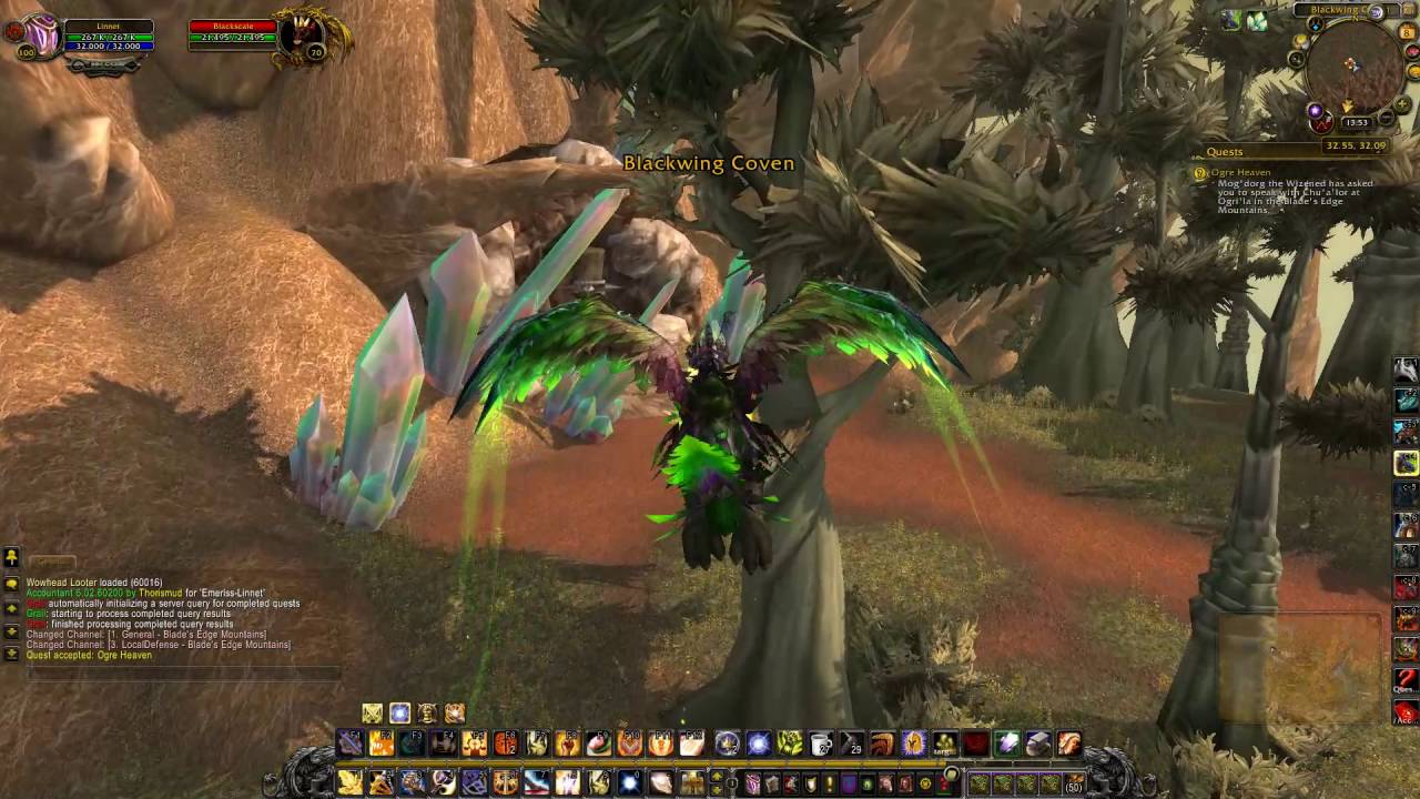 Ogre Heaven Quest ID 11009 Playthrough Blade's Edge Mountains - YouTube