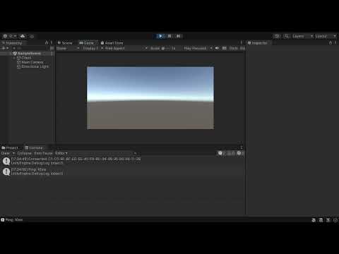 ping between unity client and local golang server