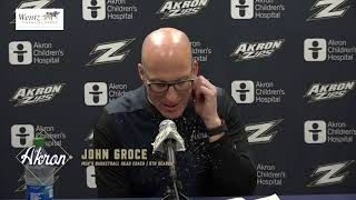 2021-22 Akron Zips Men's Basketball - Post-game Press Conference with Coach Groce - 2/17/22