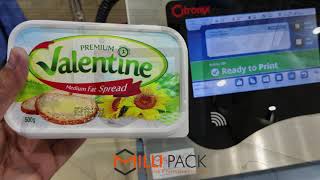 Printing on Dairy Products Pakistan - Citronix Continuous Inkjet Printer - Milli Pack