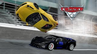 Jackson Storm vs Cruz Ramirez | CARS 3 Final Race Remake | BeamNG.Drive Movie screenshot 5