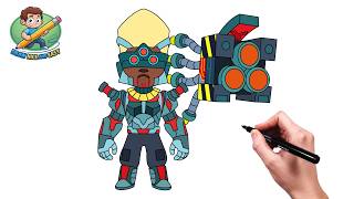 How To Draw Cyberpunk Brock From Brawl stars | Step By Step Easy Drawing Tutorial How To Draw Cyberpunk Brock From Brawl stars | Step By Step Easy Drawing Tutorial