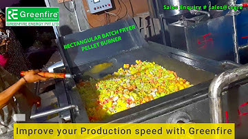 RECTANGLE SS BATCH FRYER WITH EXTERNAL HEAT EXCHANGER | FRYUMS | NAMKEEN | SEV | PELLET BURNER
