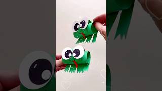 Cute Frog - Easy Paper Craft for Kids 🐸
