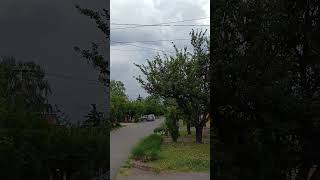 GUST FRONT avagy kifutószél front egy közeli konvektív rendszerből(2026.05.07.)
