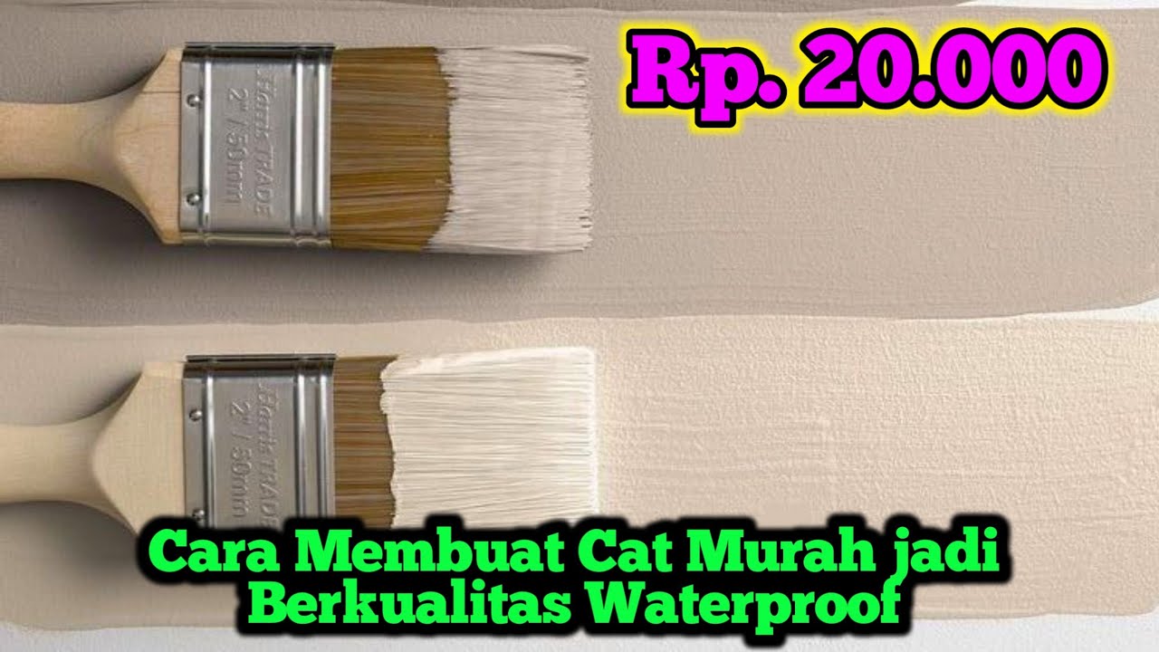 Cara Membuat Cat Murah jadi Berkualitas Watershiel
